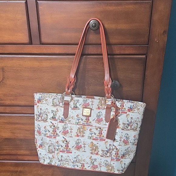 Disney Parks Dooney & Bourke Mickey Mouse Band Concert Magic Key Tote Bag - Picture 1 of 4